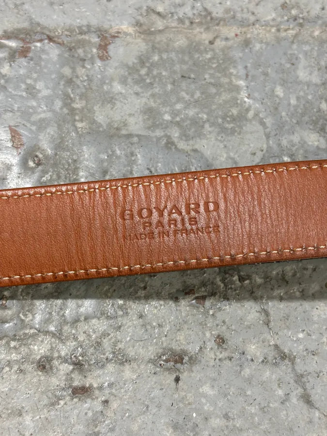 Goyard Grey Signature Leather Belt vQtzBoy 8