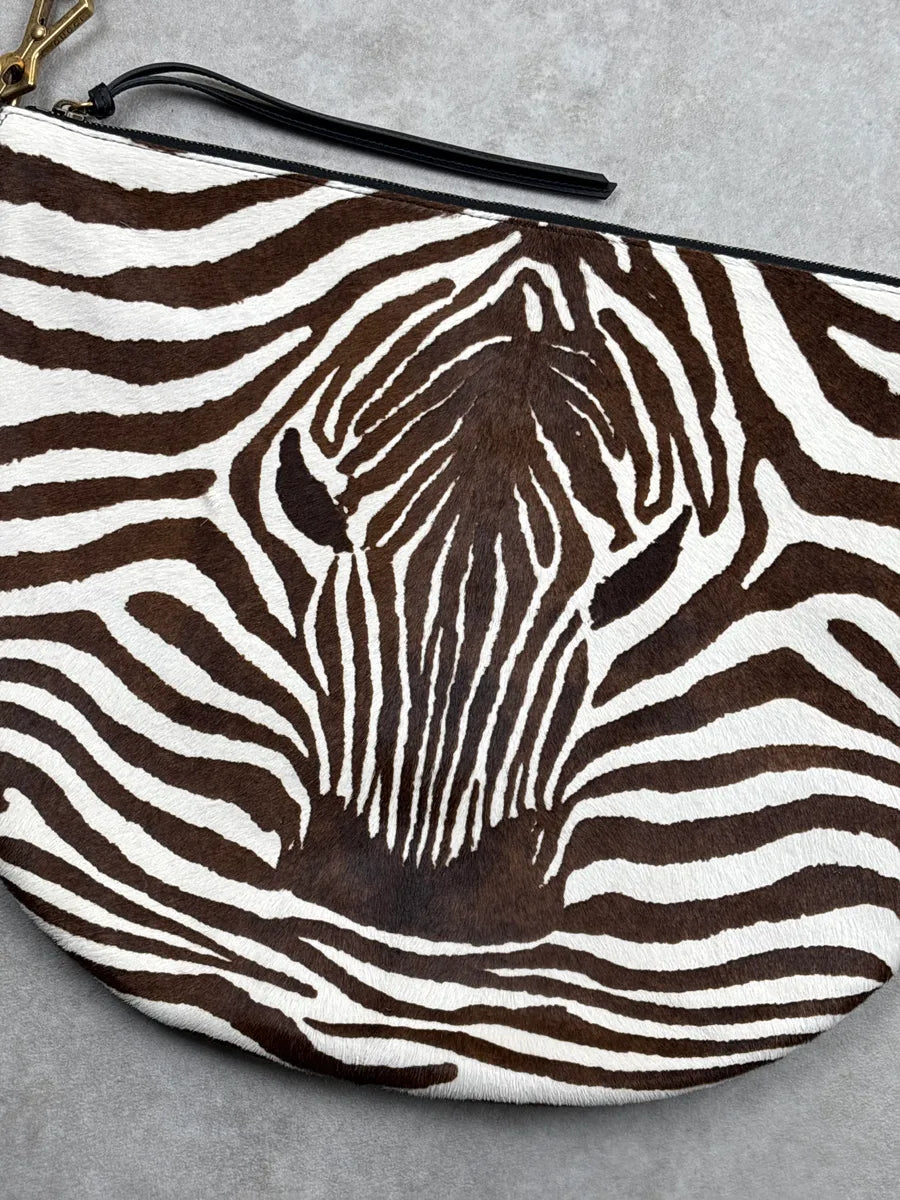 Gucci Black Leather Zebra Head Pony Hair Shoulder Bag gqiPoCPx 6