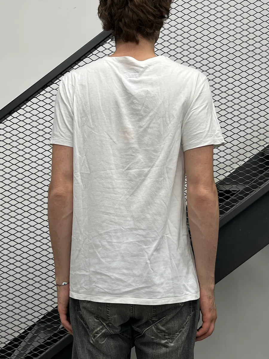 2000s Armani White Eagle Graphic Consistency T-Shirt grRTbuLL 2