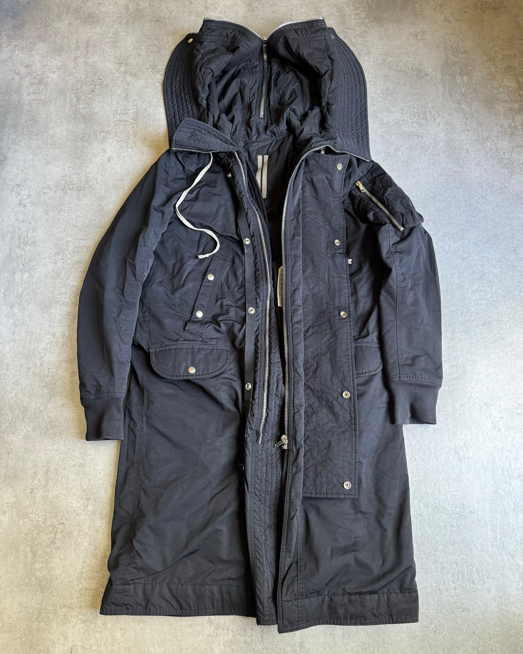 SS2018 Rick Owens DRKSHDW Black Parka Jacket – Dolce Vita Hub SS2018 Rick Owens DRKSHDW Black Parka Jacket – Dolce Vita Hub