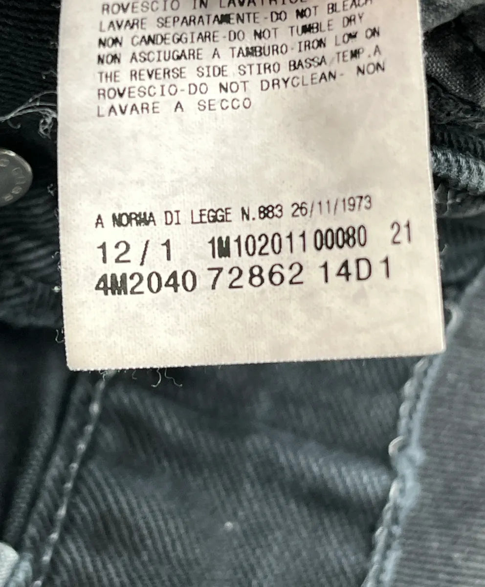 SS2012 Pierre Balmain Grey Denim Distressed Zip-Pocket Jeans gtxJKaVh 12