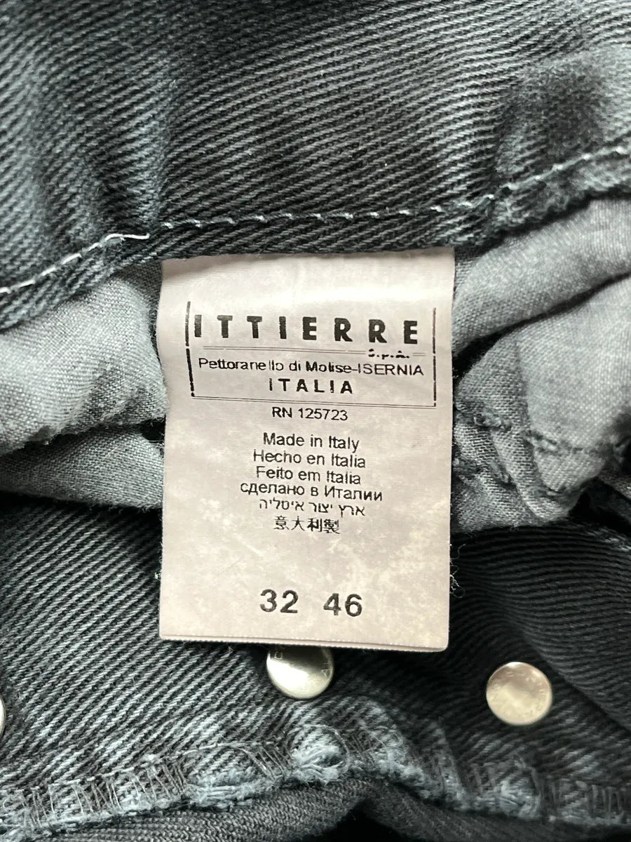 SS2012 Pierre Balmain Grey Denim Distressed Zip-Pocket Jeans gtxJKaVh 11