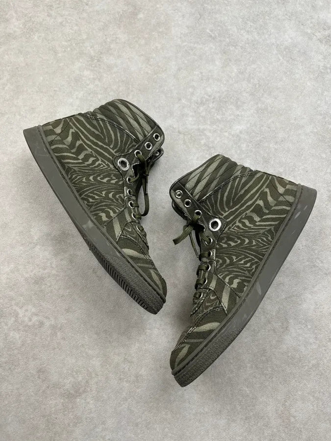 Gucci Abstract Zebra Khaki Psycho High Sneakers gnbAjnJ 2