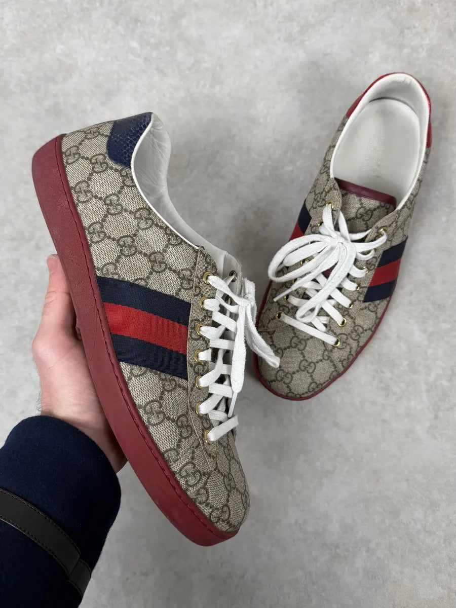 Gucci Ace Propaganda Red Sole Sneakers cMeGgCN 0
