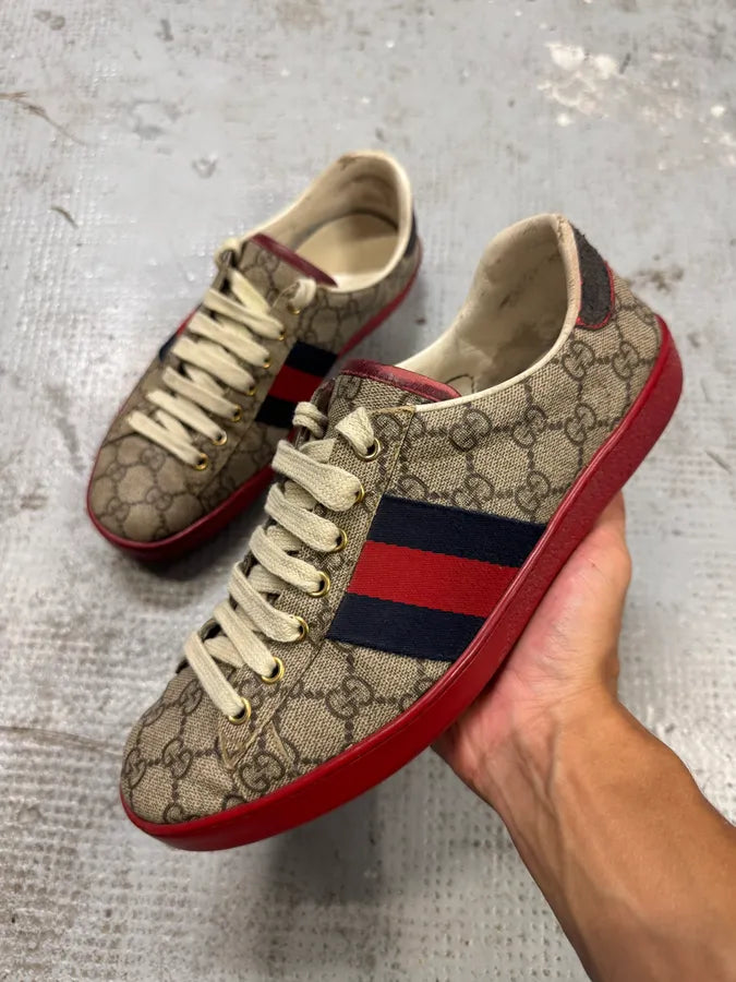 Gucci Ace Propaganda Red Sole Sneakers uEwTunx 0