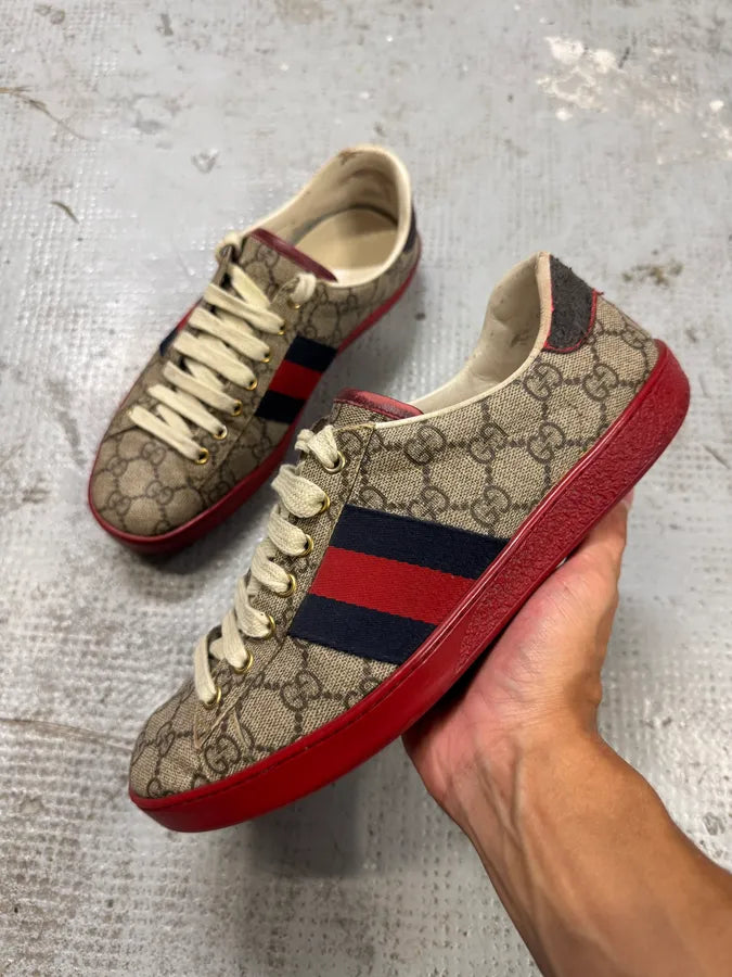 Gucci Ace Propaganda Red Sole Sneakers uEwTunx 3