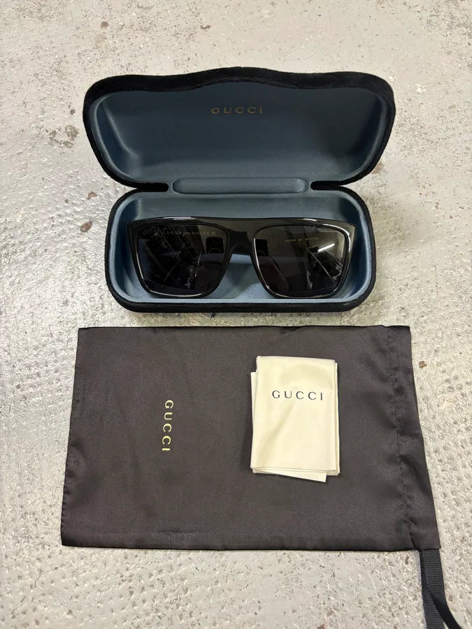 Gucci Aviator Black Italian Sunglasses msGhuQT 3