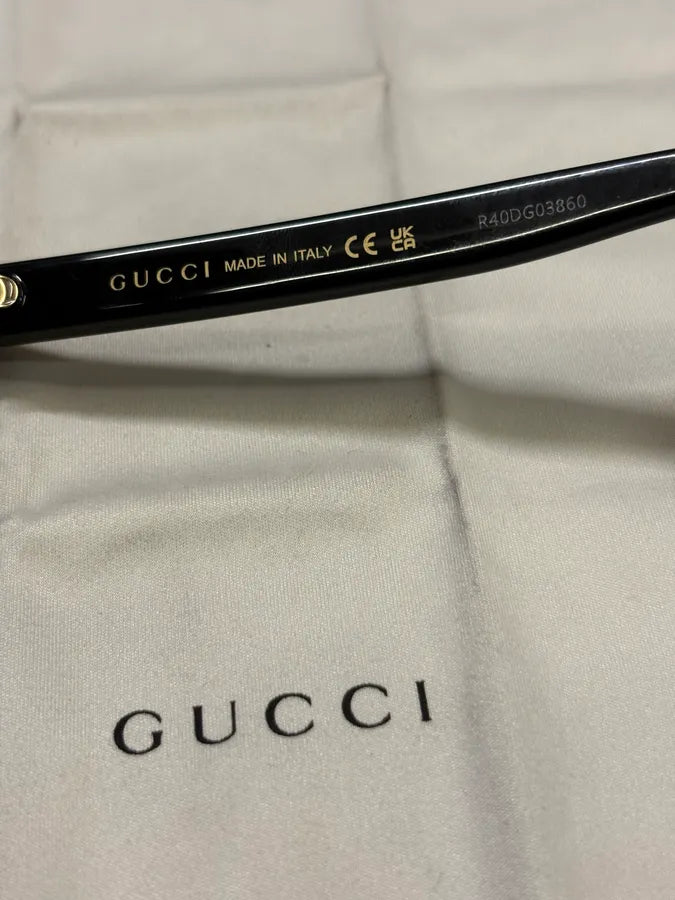 Gucci Aviator Black Italian Sunglasses msGhuQT 8