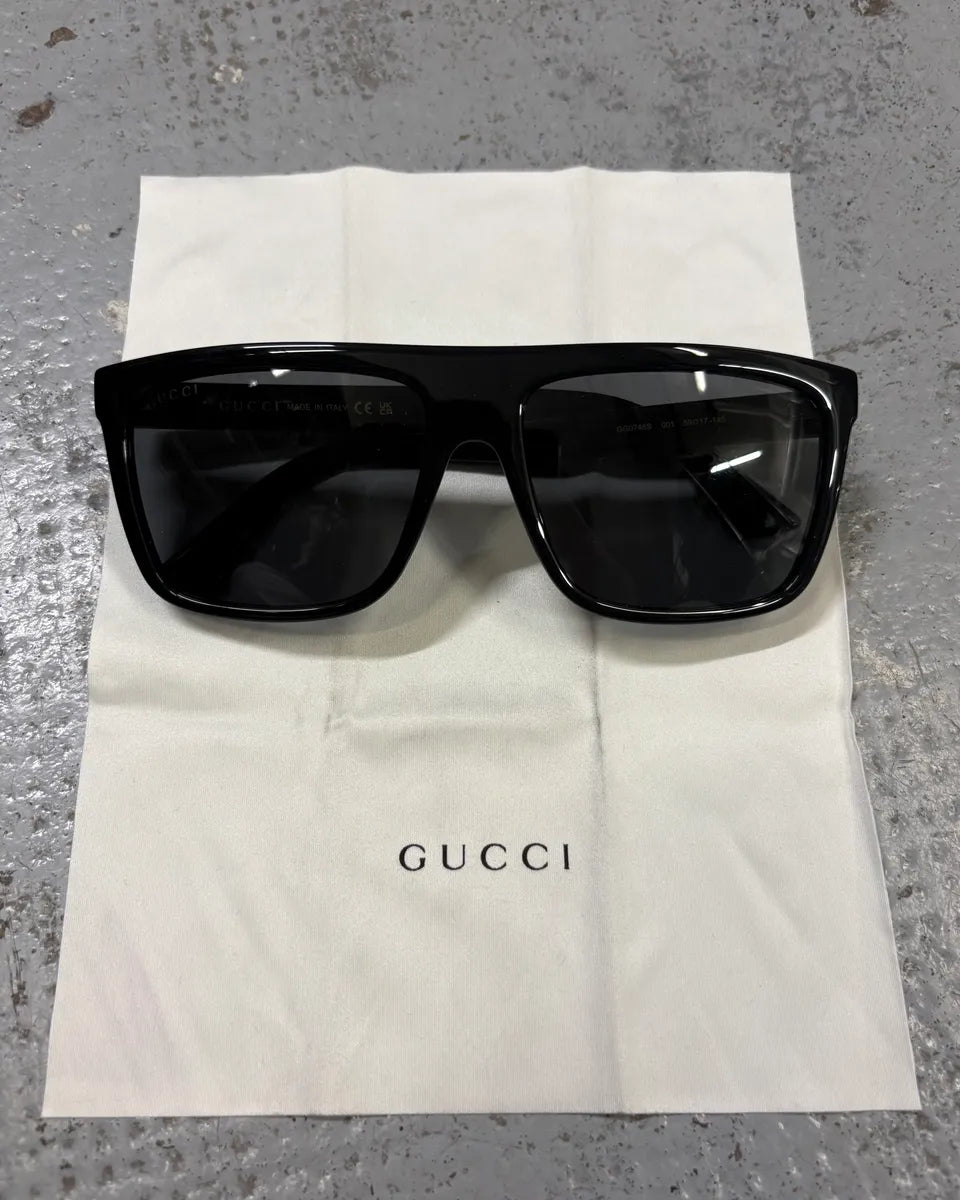 Gucci Aviator Black Italian Sunglasses msGhuQT 0