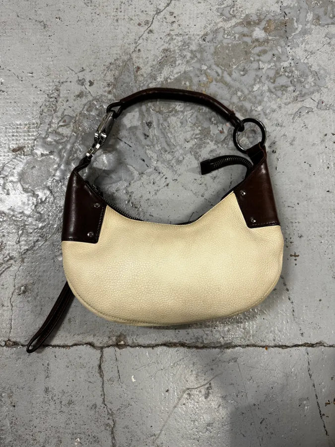 Gucci Beige & Brown Horn Leather Handle Bag shFBILQ 2