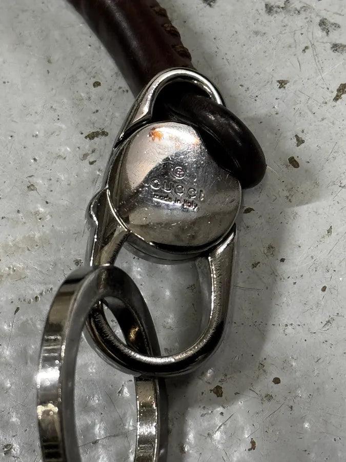 Gucci Beige & Brown Horn Leather Handle Bag shFBILQ 5