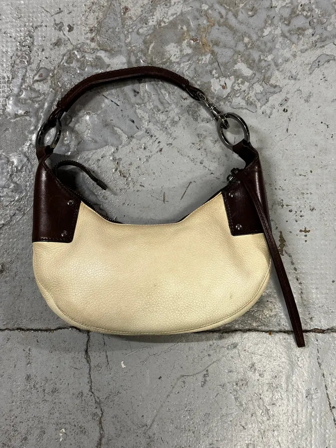 Gucci Beige & Brown Horn Leather Handle Bag shFBILQ 0