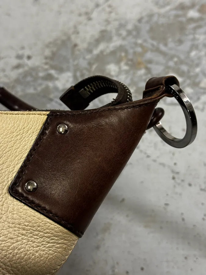 Gucci Beige & Brown Horn Leather Handle Bag shFBILQ 6