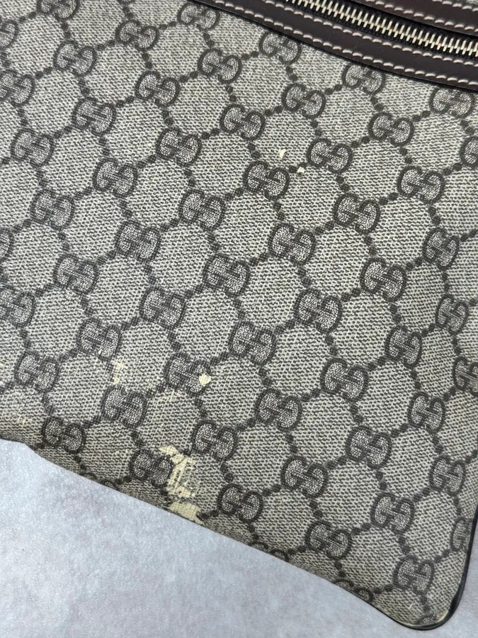 Gucci Beige Canvas Monogrammed Shoulder Bag LRubobc 5