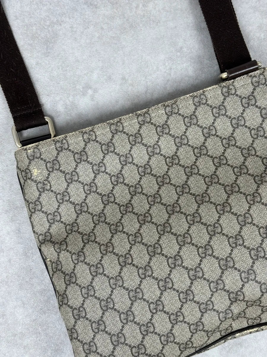 Gucci Beige Canvas Monogrammed Shoulder Bag LRubobc 7