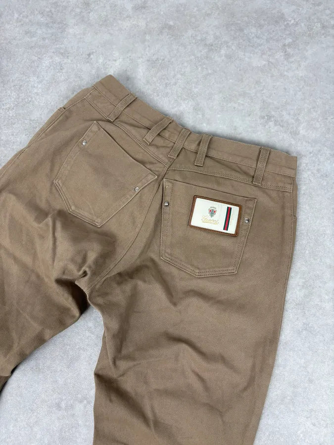 SS2009 Gucci Beige Classy Slim Pants ooVTSKc 6
