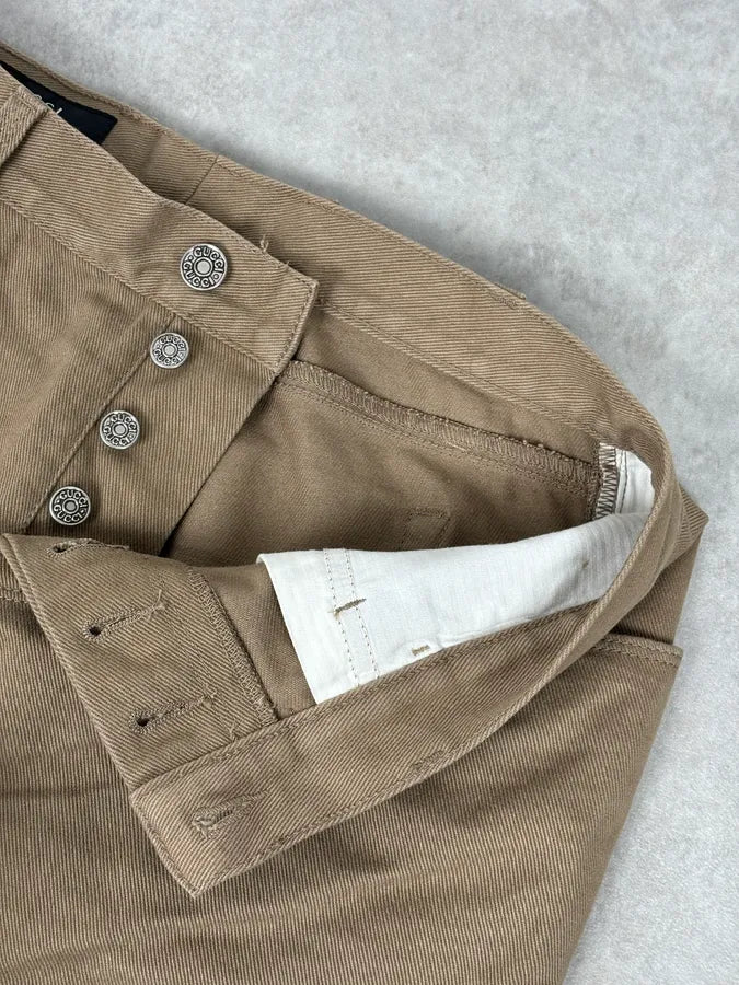 SS2009 Gucci Beige Classy Slim Pants ooVTSKc 9