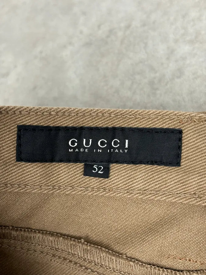 SS2009 Gucci Beige Classy Slim Pants ooVTSKc 10
