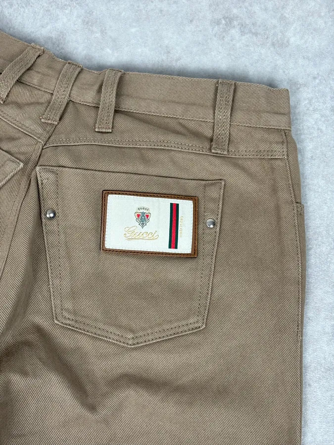 SS2009 Gucci Beige Classy Slim Pants ooVTSKc 7