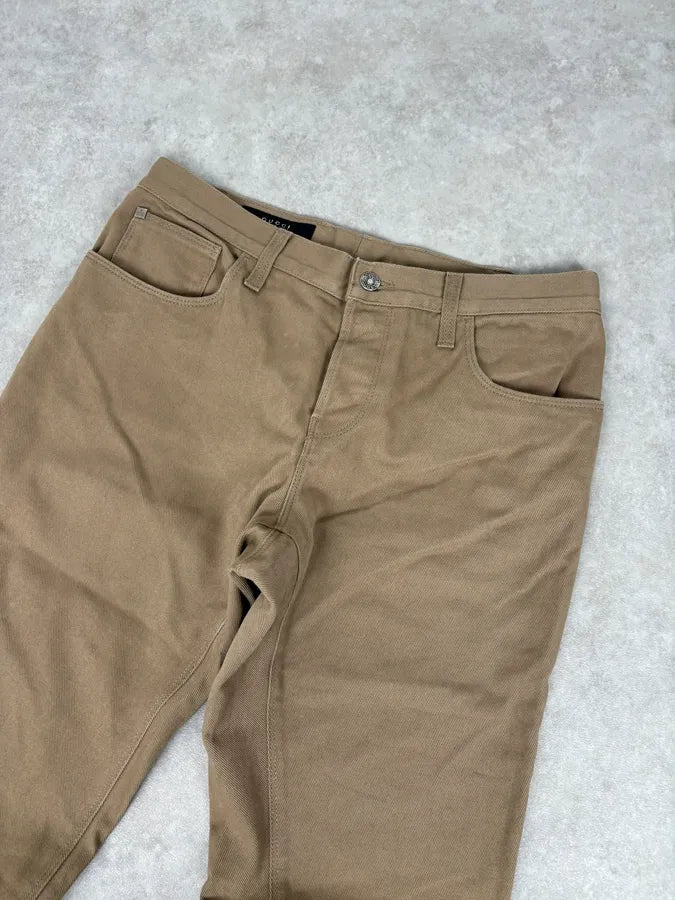 SS2009 Gucci Beige Classy Slim Pants ooVTSKc 4