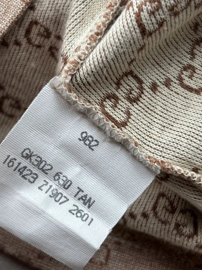 2000s Gucci Beige Monogram Polo Shirt NmIoeUh 8