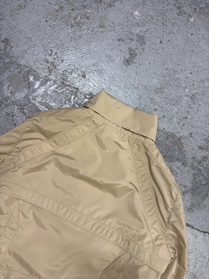 SS2004 Gucci Beige Cropped Nylon Jacket gYtqUIc 5