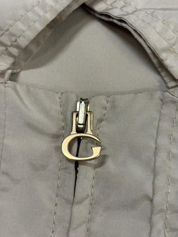 SS2004 Gucci Beige Cropped Nylon Jacket gYtqUIc 9