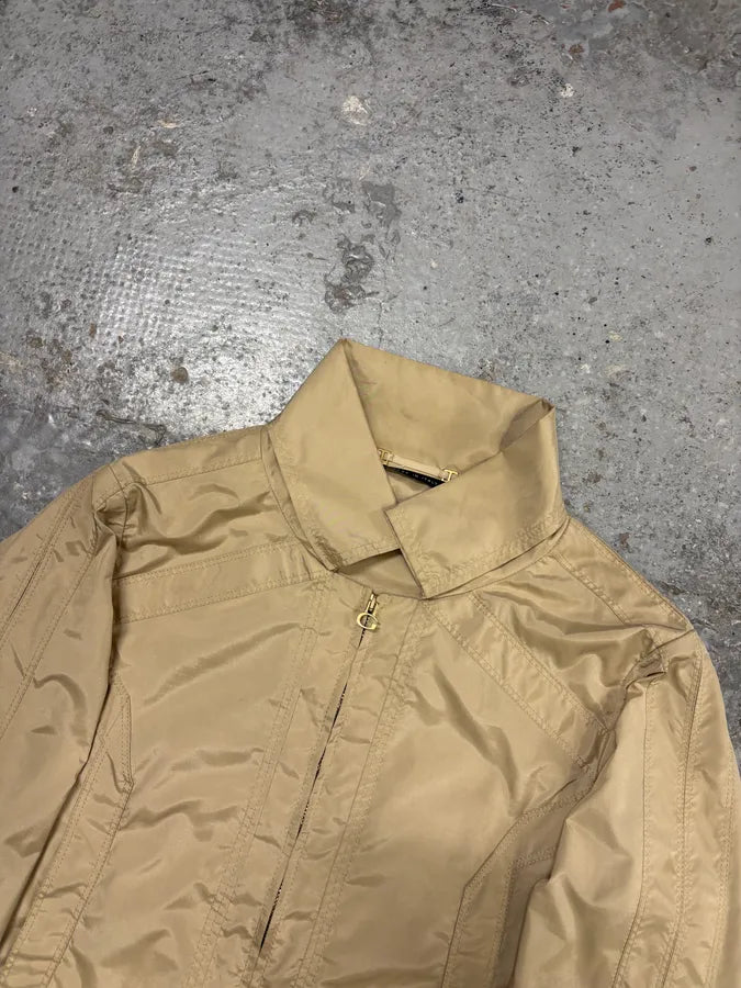 SS2004 Gucci Beige Cropped Nylon Jacket gYtqUIc 3