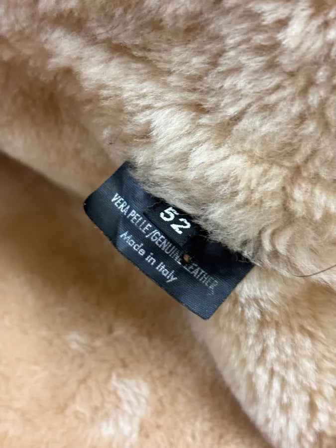AW2002 Gucci Beige Leather Shearling Coat by Tom Ford wxeeTlL 9