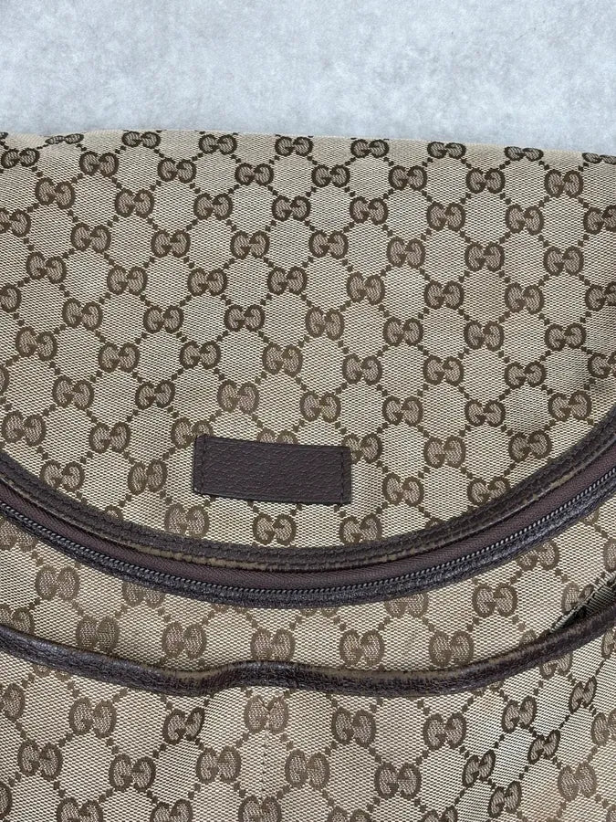Gucci Beige GG Canvas Diaper Shoulder Bag MFCrRdW 6