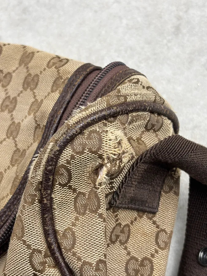 Gucci Beige GG Canvas Diaper Shoulder Bag MFCrRdW 19