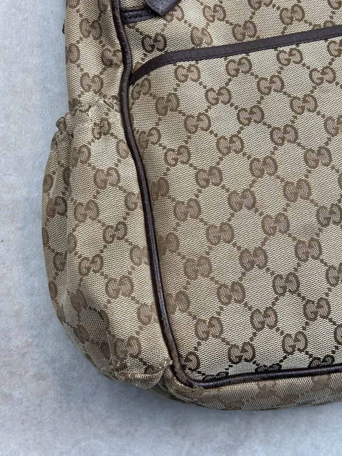 Gucci Beige GG Canvas Diaper Shoulder Bag MFCrRdW 12