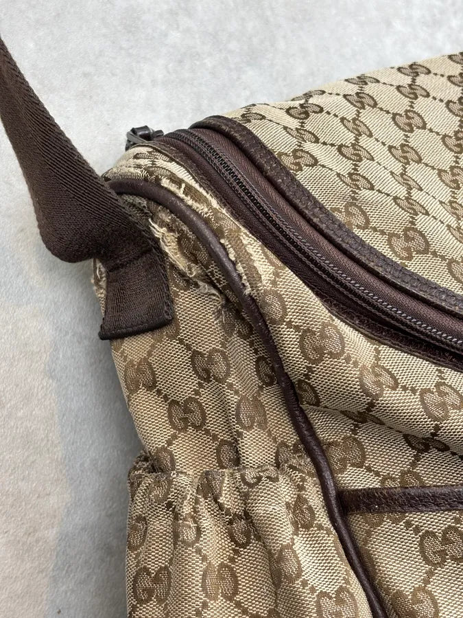 Gucci Beige GG Canvas Diaper Shoulder Bag MFCrRdW 8