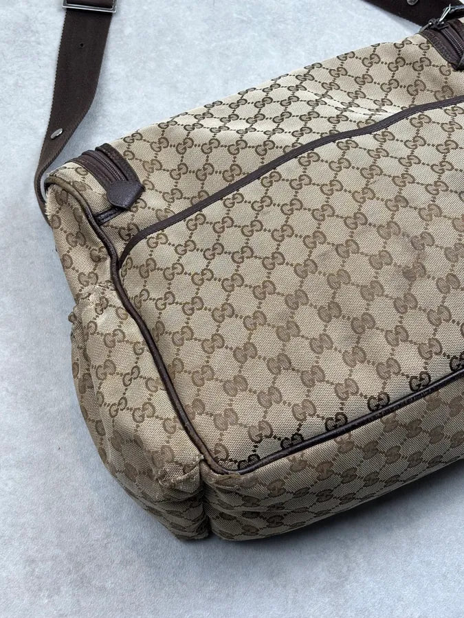 Gucci Beige GG Canvas Diaper Shoulder Bag MFCrRdW 11