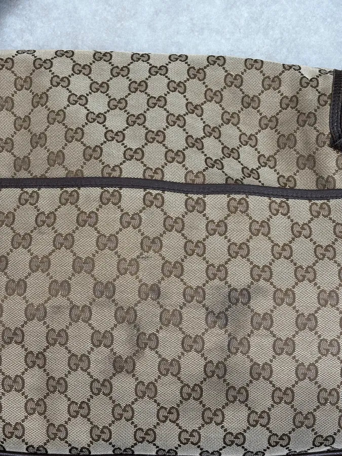Gucci Beige GG Canvas Diaper Shoulder Bag MFCrRdW 15