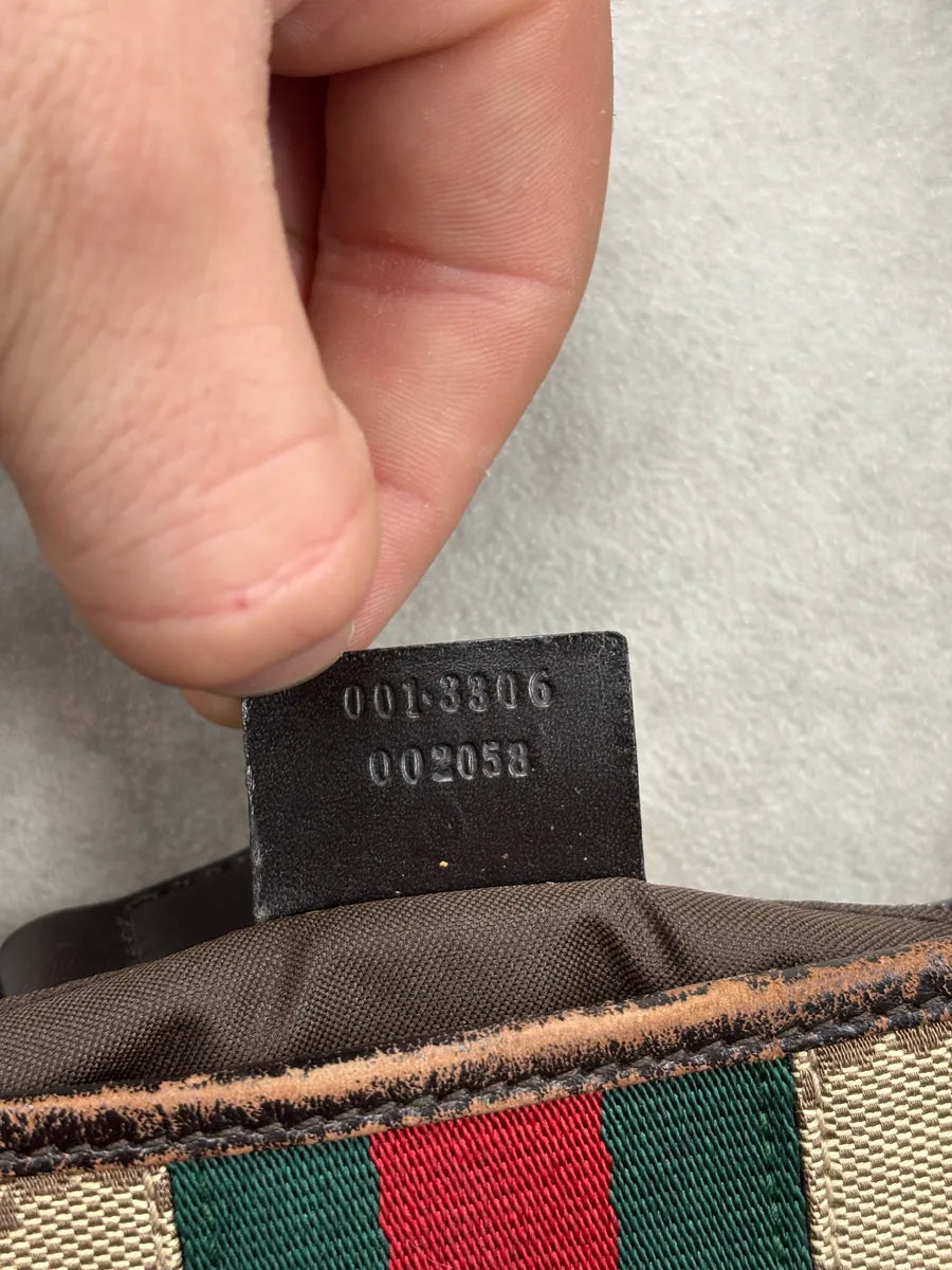 Gucci Beige Signature Monogram Jacquard Jackie Bag hLkDVmi 9