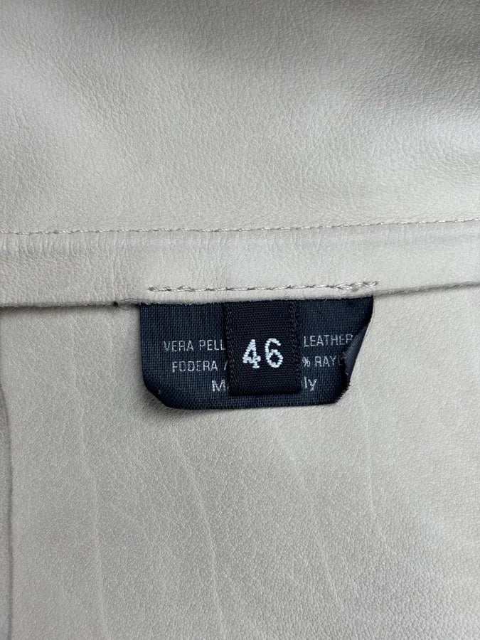 AW2003 Gucci Beige Suede Leather Blazer Jacket by Tom Ford UabBSRb 11