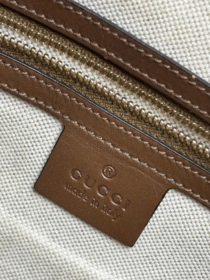 Gucci Beige Suede Striped Handle Boston Bag MGqERQU 21