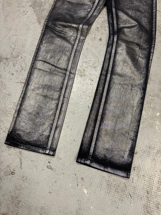 Gucci Black & Silver Skinny Trompe L’oeil Jeans vcSaIOD 6