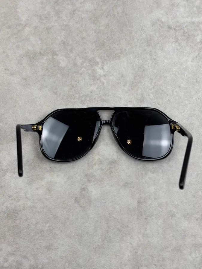 Gucci Black Acetate Aviator Sunglasses PxzYcKx 5