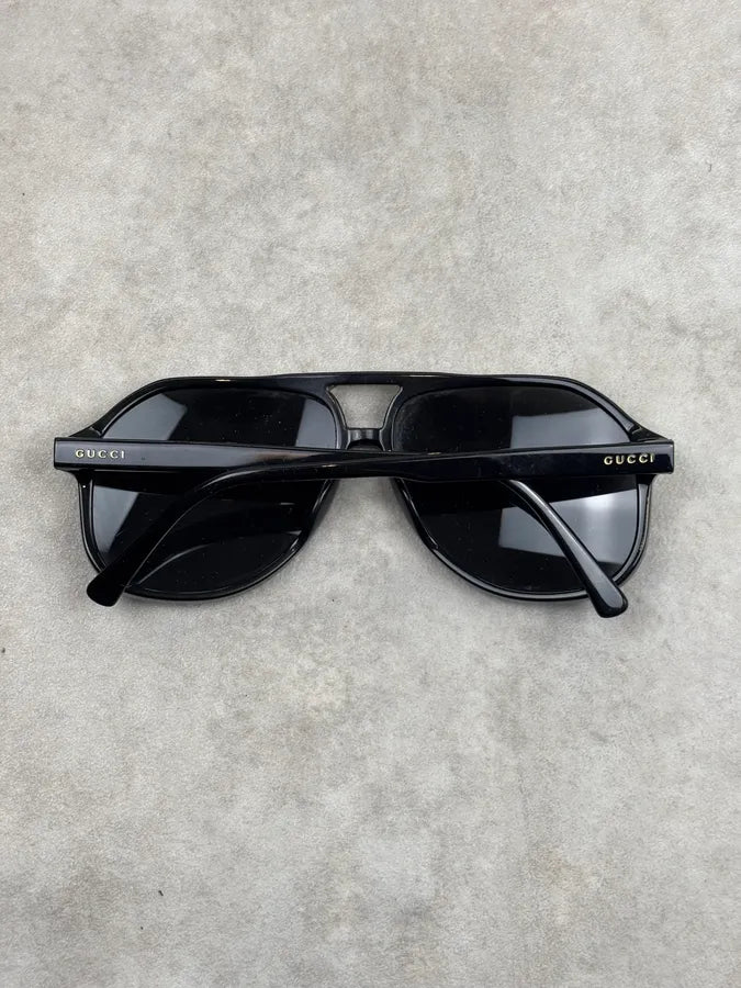 Gucci Black Acetate Aviator Sunglasses PxzYcKx 4