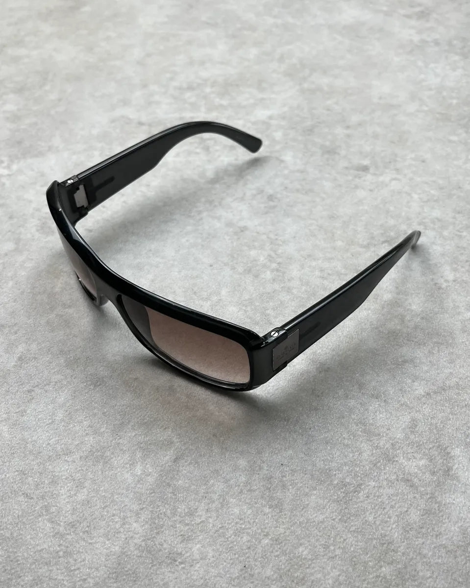 Gucci Black Acetate Rectangular Sunglasses dAIKVLk 2