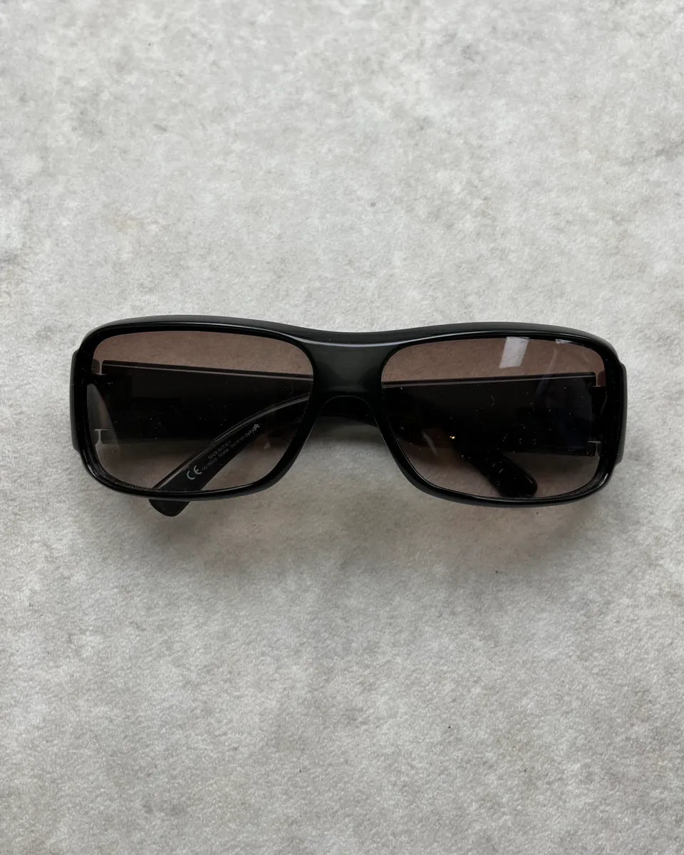 Gucci Black Acetate Rectangular Sunglasses dAIKVLk 3