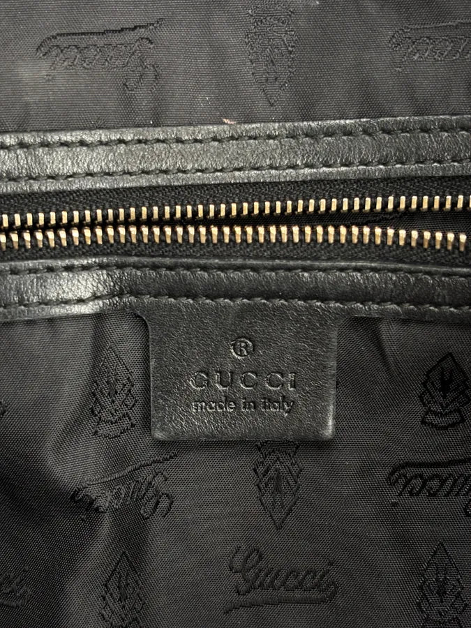 AW2008 Gucci Black & Burgundy Patent Leather Indy Shoulder Bag by Frida Giannini KvuwYpX 17