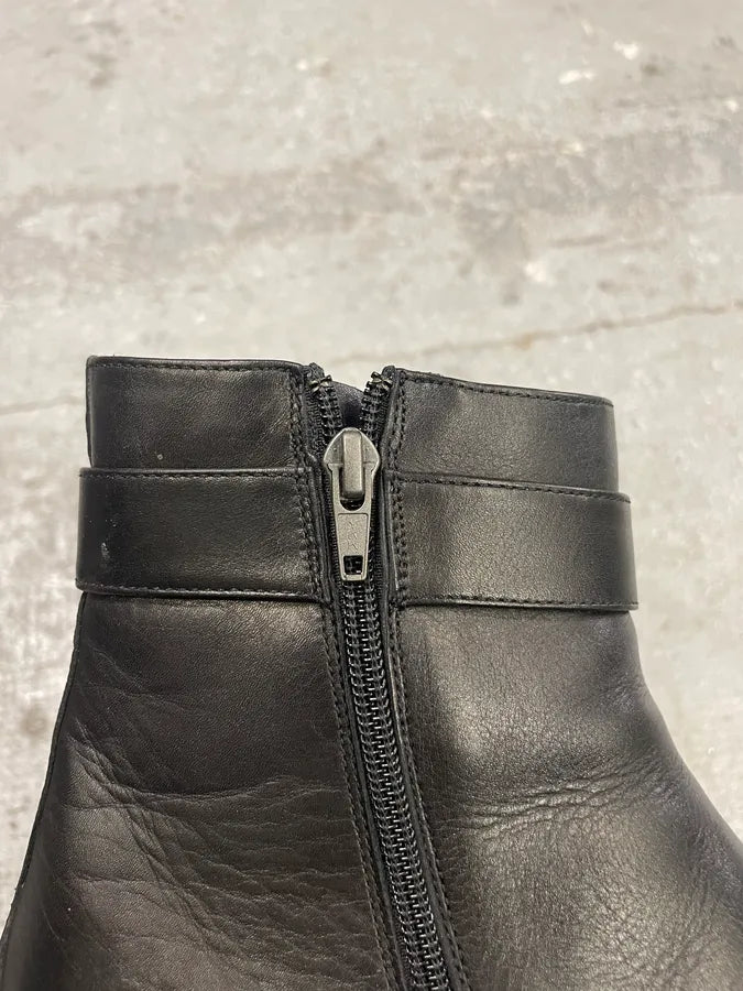 Gucci Black Ankle Leather Boots (42eu/us8.5) 7