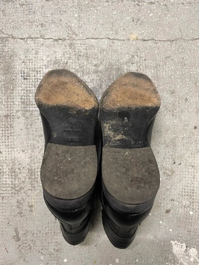 Gucci Black Ankle Leather Boots (42eu/us8.5) 9