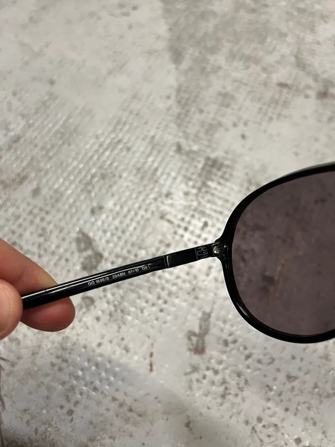 Gucci Black Aviator Pilot Sunglasses tHpKoat 7