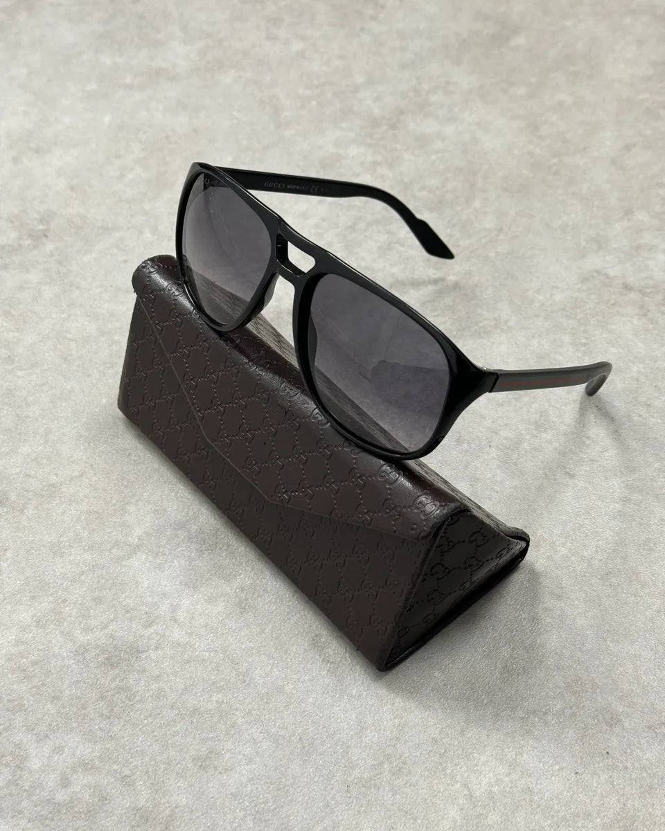 Gucci Black Aviator Sunglasses wOiFGzy 0