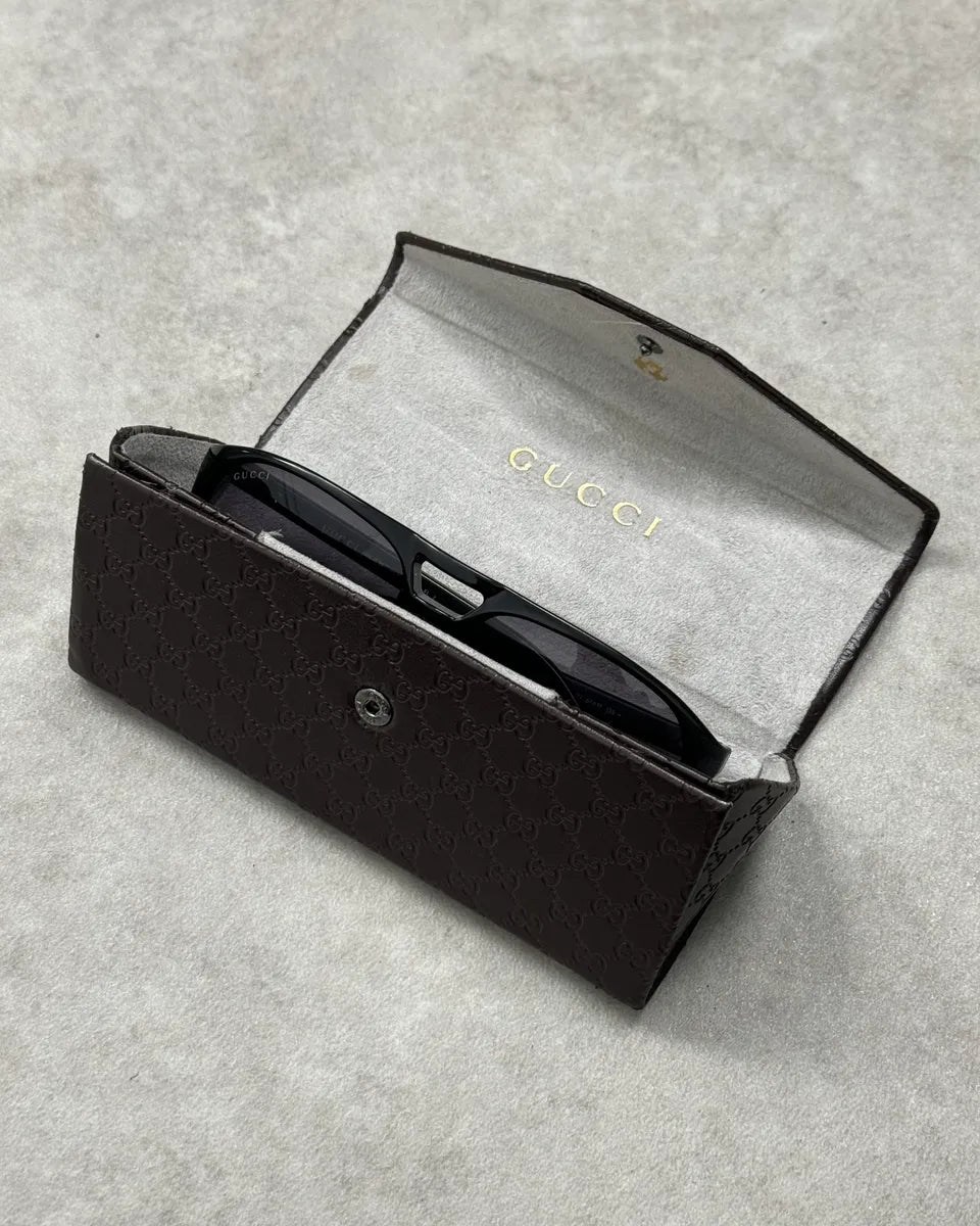 Gucci Black Aviator Sunglasses wOiFGzy 4