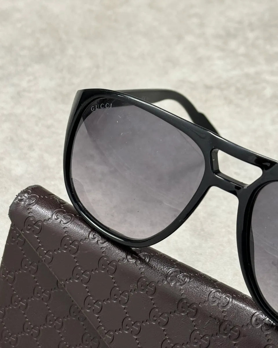 Gucci Black Aviator Sunglasses wOiFGzy 7
